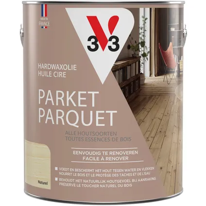 Huile cire de parquet V33 inColore mat 2,5L – Image 4